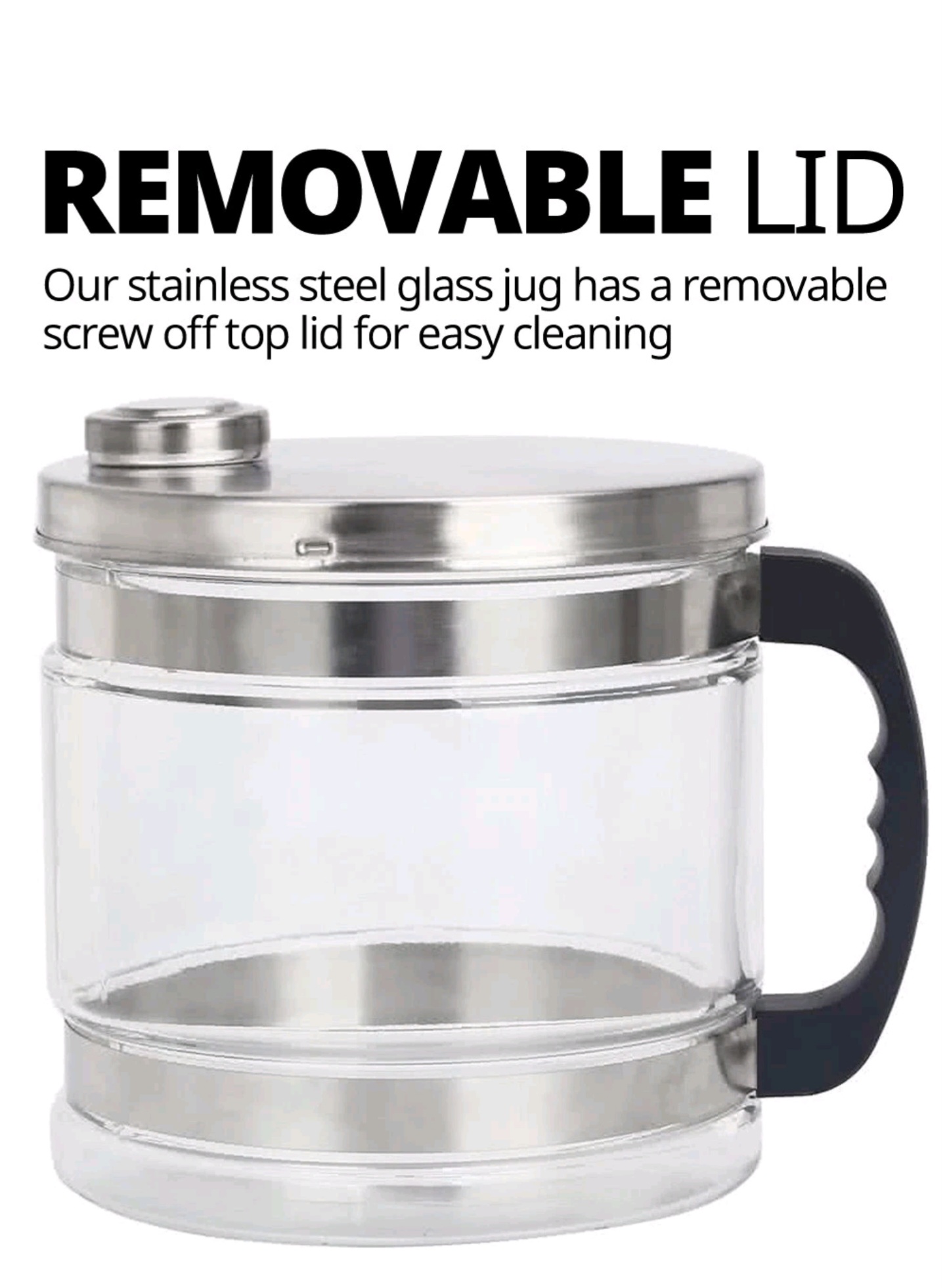 Water Distiller, Stainless Steel, Glass Jug, Latest 2024 Model - Make Water Pure