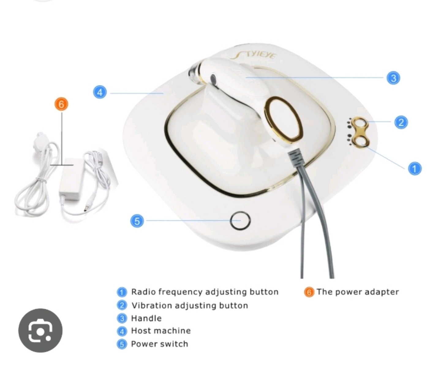 Golden Eye Device Eye Care, Skin Hydration Facial with negative ION RF
