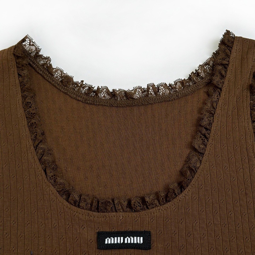 Brown cotton vest